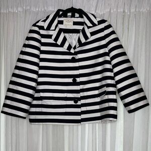 Kate Spade Monochrome Striped Blazer